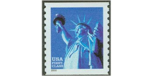 #3452 Statue of Liberty, Coil Perforated 9¾