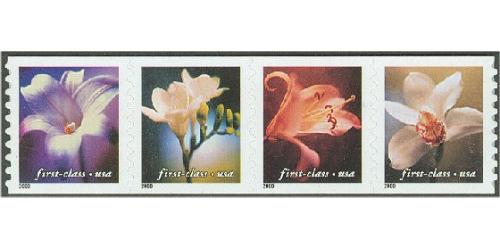 #3462-65 Four Flowers Coil, Set of four Singles