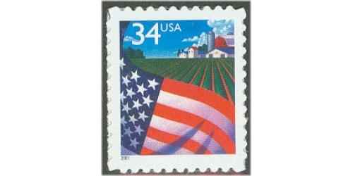 #3470 Flag over Farm, Self-adhesive