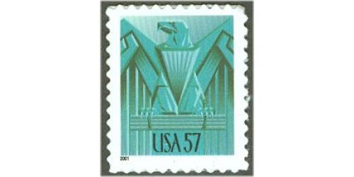 #3471A Art-Deco Eagle, Self-adhesive