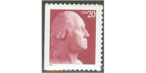 #3482 Washington, Single Stamp Die-cut 11¼x11