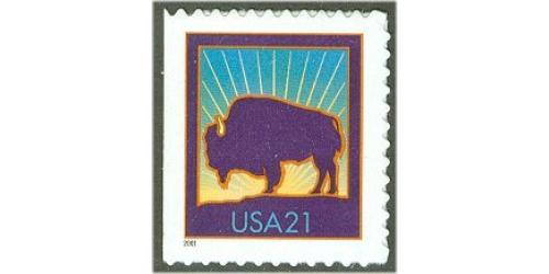 #3484A Bison Booklet Single, Die Cut 10½ x 11¼