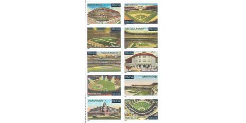#3510-19 Baseball's Legendary Playing Fields, Ten Singles