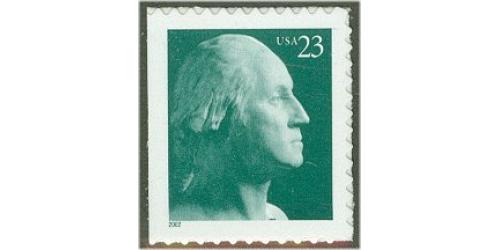 #3618 Washington, Booklet single (Die-cut 11¼x11