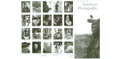 #3649 Masters of American Photography, Pane of 20 Stamps