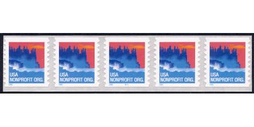 #3693 Sea Coast, "2002" Self-adhesive, PNC 5 #B111