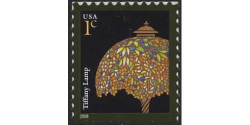 #3749A Tiffany Lamp, Self-adhesive Sheet Stamp, 2008 Year Date