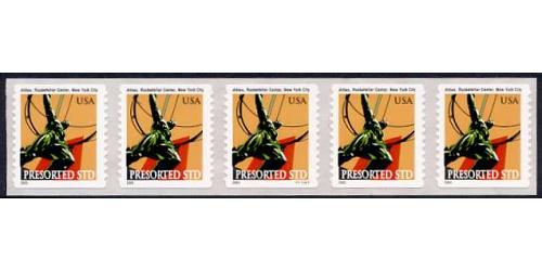 #3770 Atlas Statue Coil, Reprinted, 2003 Year Date PNC 5, #V1111