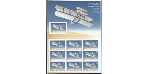 #3783 Wright Brothers First Controlled Power Flight, Booklet of 