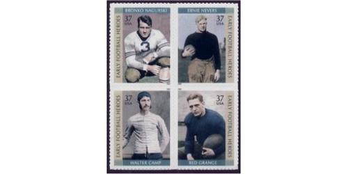 #3808-11 Early Football Heroes, Set of Four Singles