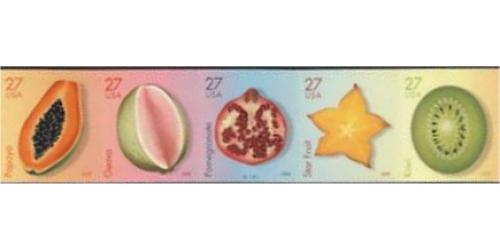 #4258-62 Tropical Fruit, PNC Strip of 5