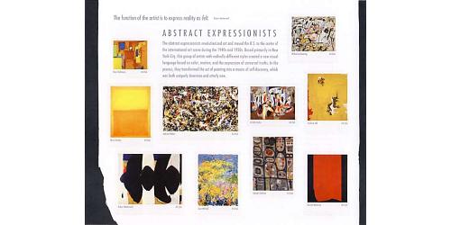 #4444 Abstract Expressionists, Souvenir Sheet