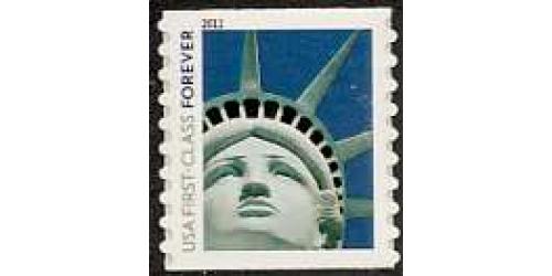 #4490 Forever Liberty Stamp, Coil Single, "4EVR"