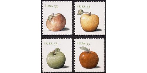 SOLD OUT #4727-30 Apples, Set of Four Singles(BUYING)