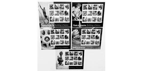 #4801 Building a Nation, Set of Five Different Souvenir Sheet Photographs
