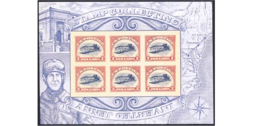 #4806 $2 Stamp Collecting: Inverted Jenny, Souvenir Sheet, Unopened