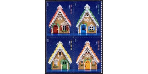 #4817-20 Gingerbread Houses, Set of Four Singles