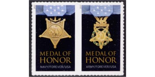 #4822-23 Medal of Honor WWII, Two Singles (Dated 2013)