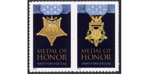 #4823d Medal of Honor Korea, Horizontal Pair (Dated 2014)
