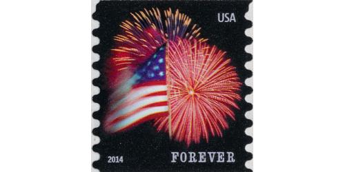 #4853 Fort McHenry Flag and Fireworks, Coil Die Cut 8½ (CCL)