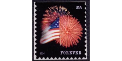 #4855 Fort McHenry Flag and Fireworks, Booklet Single (Potter)