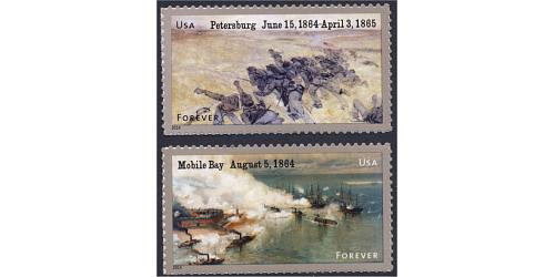 #4910-11 Civil War 1864, Set of Two Singles