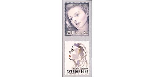 #5012ji Ingrid Bergman, Sweden Joint Issue, Set of Two