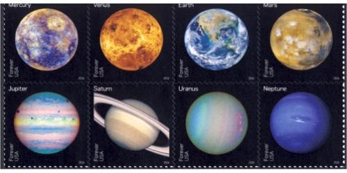 #5076a Views of Our Planets, Block of 8 Stamps