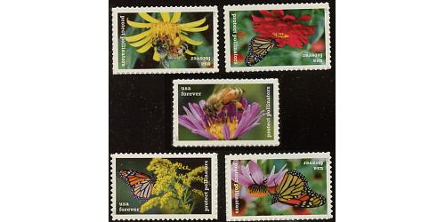 #5228-32 Protect Pollinators, Set of Five Singles