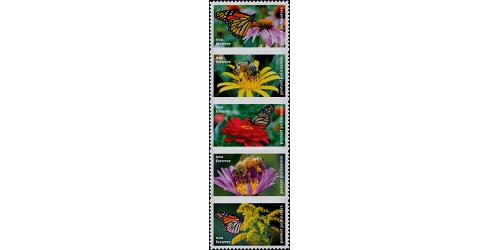 #5232a Protect Pollinators, Strip of Five