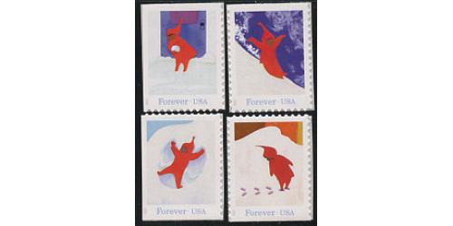 #5243-46 The Snowy Day, Ezra Jack Keats, Set of Four Booklet Singles