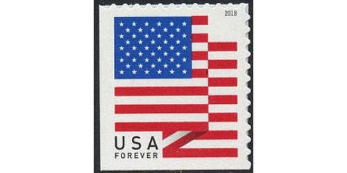 #5262 U.S. Flag 2018 First-Class Mail, From APU Booklet of 20