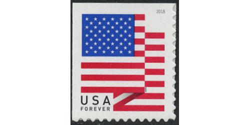 #5263 U.S. Flag 2018 First-Class Mail, From BCA Booklet of 20