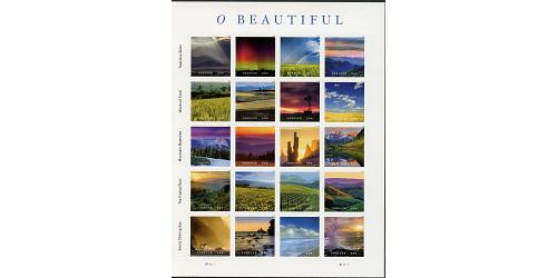 #5298 O Beautiful, Sheet of 20 Stamps