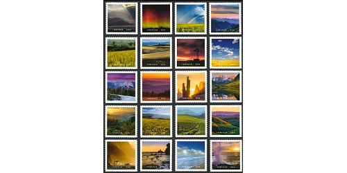 #5298a-t O Beautiful, Set of 20 Single Stamps