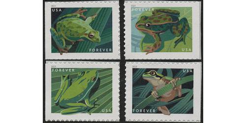 #5395-98 Frogs, Set of Four Singles