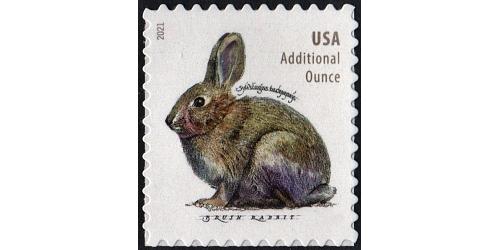 #5544 Brush Rabbit, Sheet Stamp
