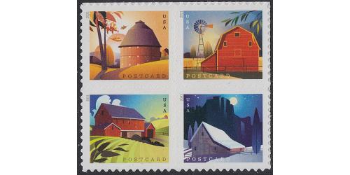 #5549a Barns, Block of Four