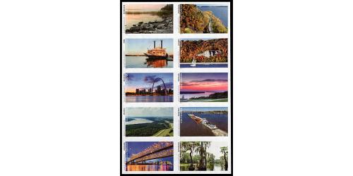 #5698a-j Mighty Mississippi, Block of Ten