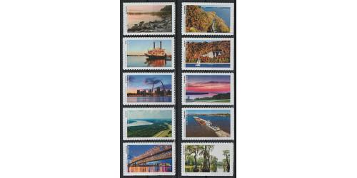 #5698a-j Mighty Mississippi, Set of Ten Singles