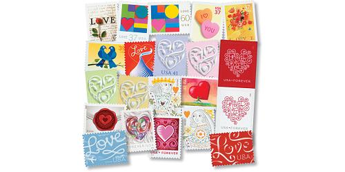 #1475-5651 Love Series, Complete Collection of 67 Stamps