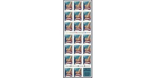 #3278e Flag/City, Booklet Pane of 20