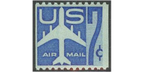 #C52 Jet Silhouette, Blue Coil