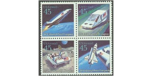 #C125a Future Mail, Block of Four