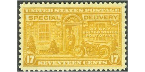 #E18, 17¢ Motorcycle Delivery
