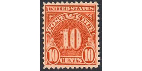 # J84 10¢ Postage Due