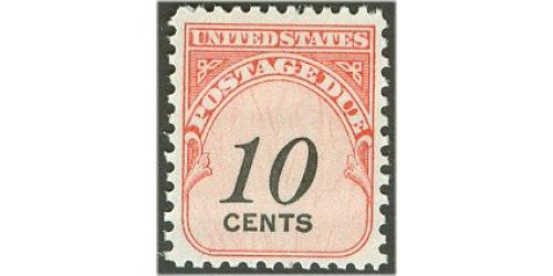 # J97 10¢ Postage Due, Dull Gum