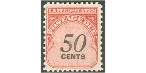 # J99 50¢ Postage Due, Dull Gum