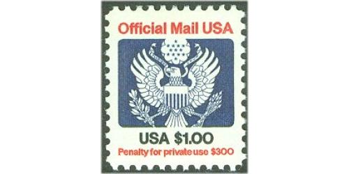 #O132 $1.00 Official Mail