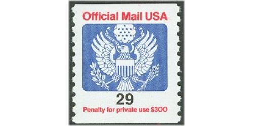 #O145 Official Mail Coil, 29¢